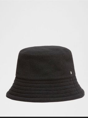 NWT Lululemon Satin-Lined Wool Bucket Hat Black L/XL NWT